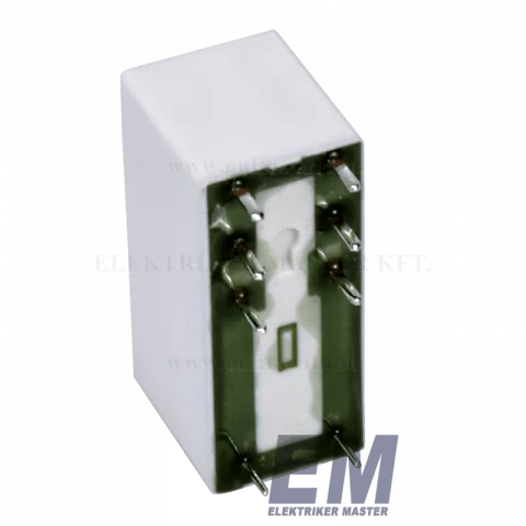 Relpol Miniatűr dugaszolható ipari relé 2 váltóérintkezős 230V AC 8A RM84-2012-35-5230