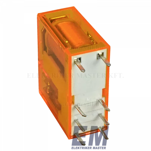 Finder Miniatűr dugaszolható ipari relé 2 váltóérintkezős 230V AC 8A 40.52.8.230