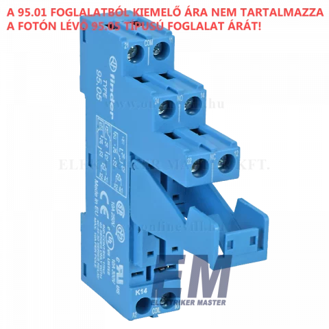 Finder 95.01 kiemelő+ rögzítő műanyag (95.05 foglalathoz)