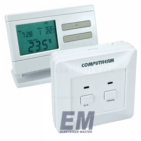 COMPUTHERM Q7RF digitális szobatermosztát programozható vezeték nélküli rádiófrekvenciás termosztát