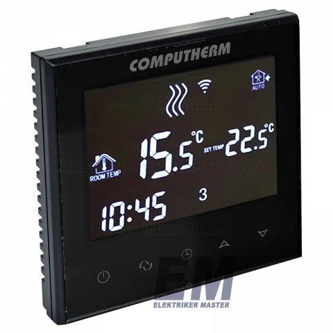 COMPUTHERM E300 Wifi Okos szobatermosztát Programozható digitális termosztát fekete