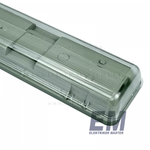 LED Fénycső Armatúra 2x 120 cm IP65 por és páramentes led lámpatest GTV Helios LD-HEL236B-30