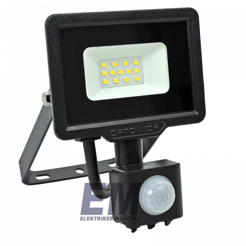LED Reflektor Mozgásérzékelővel 10W 4500K Fekete Optonica SMD2 FL5942