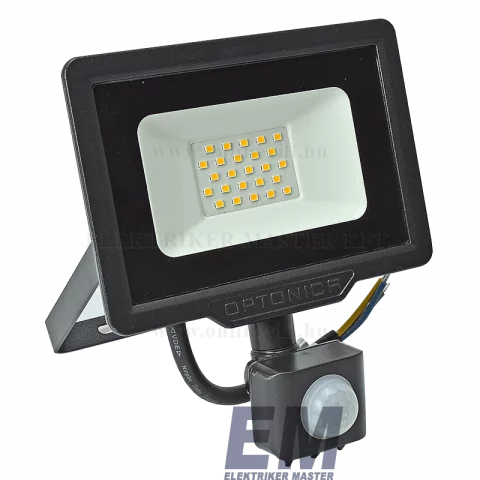 LED Reflektor Mozgásérzékelővel 20W 2700K Fekete Optonica SMD2 FL5946