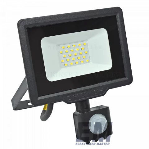 LED Reflektor Mozgásérzékelővel 20W 4500K Fekete Optonica SMD2 FL5945