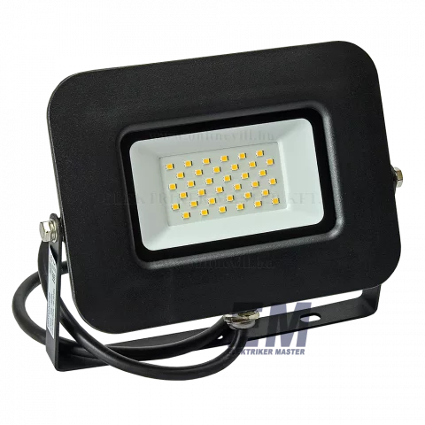 LED Reflektor 30W 2800K Fekete Optonica Epistar Chip Set FL5888