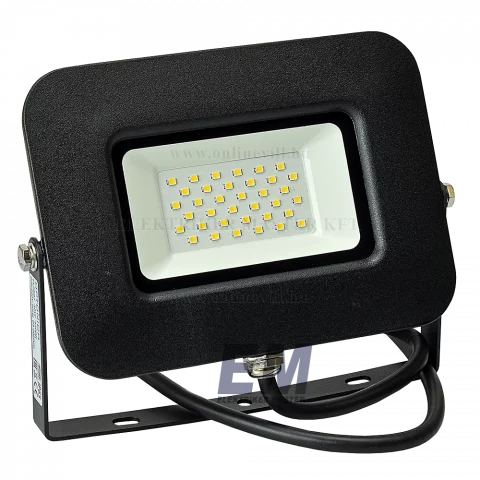 LED Reflektor 30W 4500K Fekete Optonica Epistar Chip Set FL5887