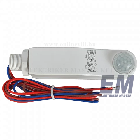 Mozgásérzékelő modul lámpatestekhez 360° IP65 10m Fehér Tracon TMBT29