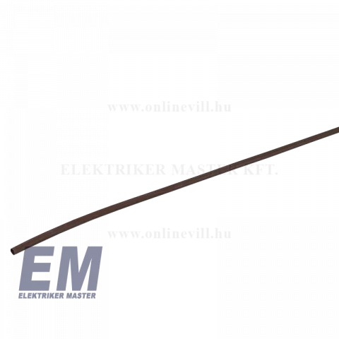 Zsugorcső 4,8-2,4 mm Vékonyfalú Barna 1m Cellpack SR1F (203265)