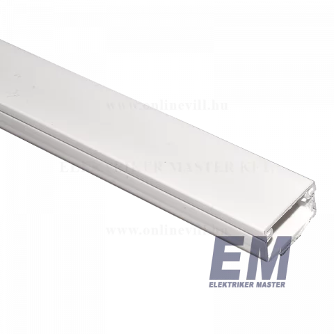 Kábelcsatorna 20x10 mm öntapadós műanyag vezeték csatorna Fehér (144m/cs) Schneider MEGSZŰNT