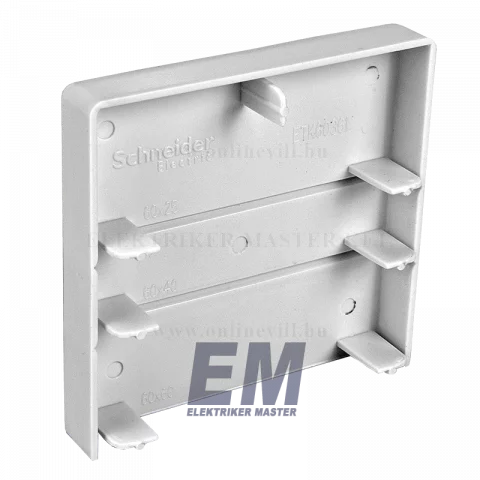 Kábelcsatorna Végzáróelem (60x25; 60x40; 60x60) műanyag vezetékcsatornához Schneider ULTRA ETK60361