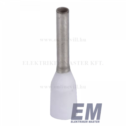 Érvéghüvely 0,75 mm2/14mm szigetelt fehér (100db/cs) Weidmüller 9026070000