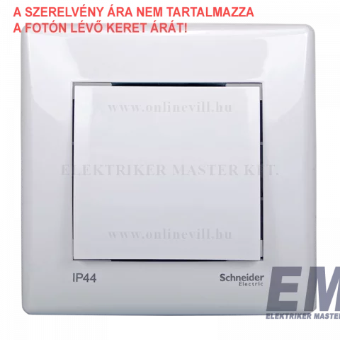Schneider SEDNA kapcsoló 102 kétpólusú villanykapcsoló IP44 rugós bekötés fehér SDN0200321