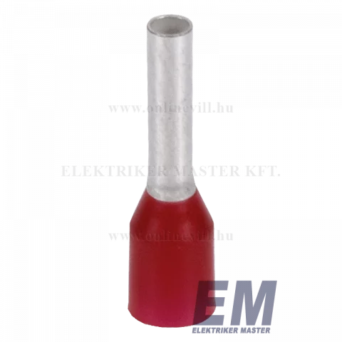 Érvéghüvely 1,5 mm2/14mm szigetelt piros (100db/cs) Weidmüller 9026090000