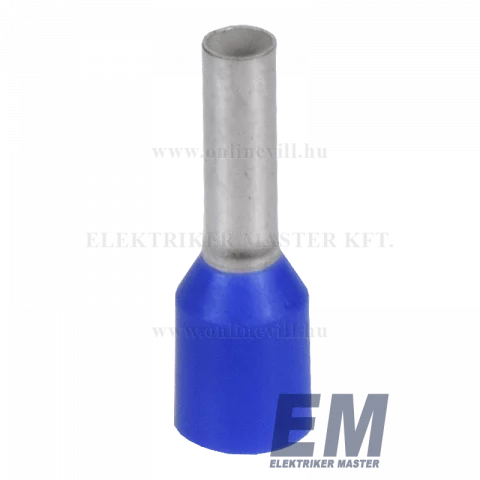 Érvéghüvely 2,5 mm2/8mm szigetelt kék (100db/cs) 2,5/15 Weidmüller 9026100000