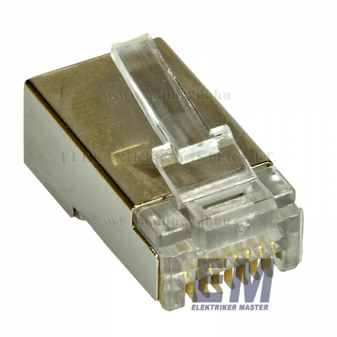 8P8C FTP moduláris dugó Cat5 RJ45 ÁRNYÉKOLT Ethernet csatlakozó Szerelhető UTP csatlakozó 05267