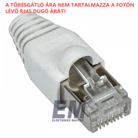 Törésgátló RJ45 fehér védőkupak moduláris dugóhoz 05230FH