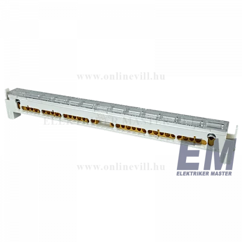 Hager Volta PE/N sín 12 modul széles elosztóhoz 270mm 1x25+16x10/16mm2 VZ522