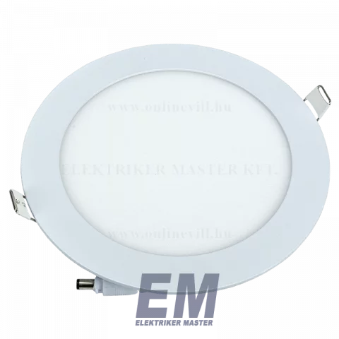 LED Panel Mennyezeti Beépíthető 12W 6000K Hideg Fehér Kerek Optonica DL2437
