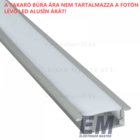 Led Szalag Profil Sín Beépíthető Takaró Búra Opál 1m 41011M1