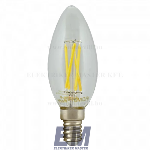 E14 LED Gyertya Filament izzó 4W 4500K természetes fehér C35 Optonica SP1471