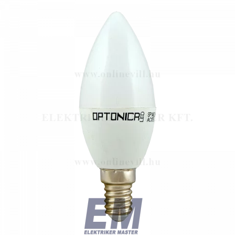 E14 LED Gyertya Izzó 6W 2700K meleg fehér Optonica SP1462