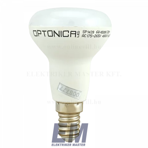 E14 LED Spot Izzó 6W 4500K természetes fehér R50 Optonica SP1439