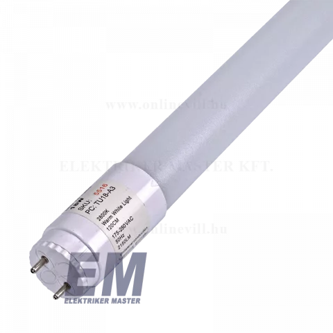 LED Fénycső 120 cm T8 18W 2800K Nano-Plastic Optonica TU5516